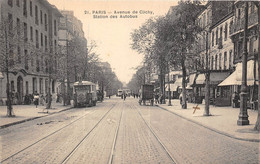 PARIS-75017-AVENUE DE CLICHY , STATION DES AUTOBUS - Paris (17)