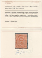 1879 Umberto I 20 C. MNH  Certificato Bifani - Neufs