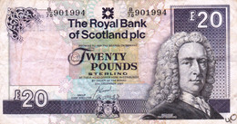 United Kingdom Scotland 20 Pounds 2007 F-VF P-354d "free Shipping Via Registered Air Mail" - 20 Pounds