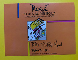 17273 - Paleo Festival Nyon 1989 Rosé Côtes Du Ventoux - Musique