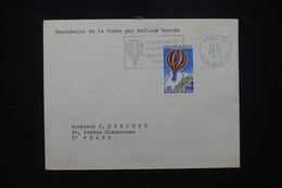 FRANCE - Enveloppe Par Ballon , Cachet D'atterrissage Au Verso De Betz En 1971 - L 81824 - 1960-.... Covers & Documents