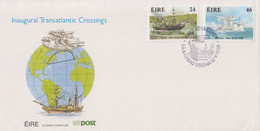 Enveloppe  FDC  1er  Jour   IRLANDE   Traversée  De  L' Atlantique  1988 - FDC