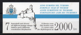 1990 San Marino - Libretto Anno Europeo Del Turismo Integro MNH** - Cuadernillos