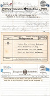 DC5254 - Schöne Telegramm Karten 3 Stück POST - Poste & Facteurs
