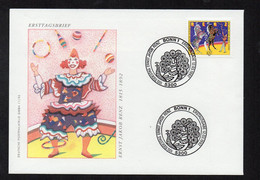 The 100th Anniversary Of Ernst Jakob Renz, Circus Manager - FDC (Germany 1992) (5SPD091) - Cirque