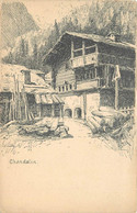 CHANDOLIN - Chalet, Carte Illustrée Par Meltzer. - Chandolin