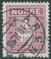 1887-1920 NORVEGIA SEGNATASSE USATO 4 ORE TIPOGRAFIA K - RD36-9 - Gebruikt