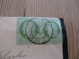 Lettre France Classique N° 53 En Paire Tain Pour Romans - 1849-1876: Classic Period