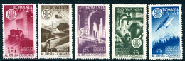 ROMANIA 1947 AGIR Engineers' Congress MNH / **.  Michel 1078-82 - Unused Stamps