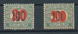 1915. Auxiliary Porto Stamp - Misprint - Errors, Freaks & Oddities (EFO)