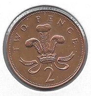 *great Britain 2 Pence 1996  Km 936a   Unc/ms63 - 2 Pence & 2 New Pence