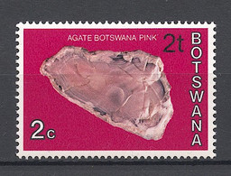 Botswana, 1977, Minerals, 2 T On 2 C, Overprinted, MNH, Michel 156 Type II - Botswana (1966-...)