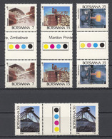 Botswana, 1984, Mining Industry, Mines, MNH Gutter Pairs, Michel 337-340 - Botswana (1966-...)