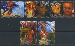 Botswana, 1999, Miss Universe Mpule Kwelagobe, MNH, Michel 684-688 - Botswana (1966-...)
