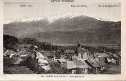 598. GRESY-sur-ISERE  -  Vue Générale.  SAVOIE TOURISME.  ETAT NEUF. A Circulé En 1937. Voir SCANS Recto-verso - Gresy Sur Isere