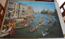 Les Gondoles à VENISE PUZZLE 2000 Piéces Format 98x75 Cm Complet Et En Bon état - Puzzle Games