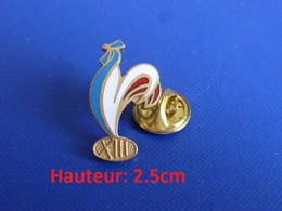 Pin's Rugby à XIII 13 - H 2.5cm - Ballon - Coq Tricolore Sportif (PJ66) - Rugby