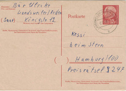 Theodor Heuss Landsweiler Reden 1958 - Postal Stationery
