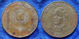 DOMINICAN REPUBLIC - 1 Peso 1993 "Duarte" KM# 80.2 - Edelweiss Coins . - Dominikanische Rep.