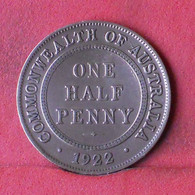 AUSTRALIA 1/2 PENNY 1922 -    KM# 22 - (Nº39041) - ½ Penny