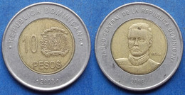 DOMINICAN REPUBLIC - 10 Pesos 2008 "General Mella" KM# 106 - Edelweiss Coins - Dominicana