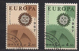 Cept 1967 Griekenland Grèce Yvertnr. 926-27 (°) Oblitéré  Used Cote 1 Euro - 1967