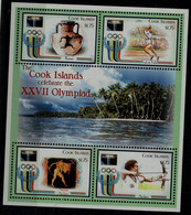 COOK ISLANDS 2000 SUMMER OLYMPICS GAMES SYDNEY MINI SHEET MI No 1504-7 MNH VF!! - Sommer 2000: Sydney - Paralympics