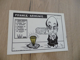 CPA Politique Illustrée Numérotée Arménie France - Satirical