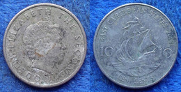 EAST CARIBBEAN STATES - 10 Cents 2007 KM# 37 Elizabeth II - Edelweiss Coins - Caraïbes Orientales (Etats Des)