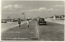 Nederland, KATWIJK A/Zee, Boulevard, Auto (1950) Ansichtkaart - Katwijk (aan Zee)