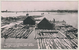 Flottage Du Bois En Corée Shingishu Chosen. Sight On Rafts On Yalu River . Floating Wood - Corée Du Sud