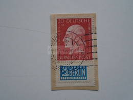 D176417     Germany      Cover  Cut Out  Cancel  1954  Joh. Friedr. Oberlin - Autres & Non Classés