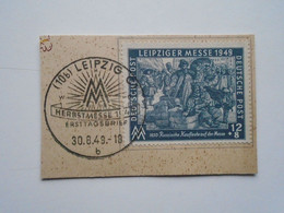 D176418      Germany      Cover  Cut Out  Cancel  1949  LEIPZIG -Herrstmesse - Altri & Non Classificati