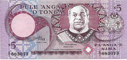 TONGA 1995 5 Pa'anga - P.33b Neuf UNC - Tonga