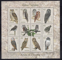 Ukraine - Owls Birds  On Postage Stamps  MINT MNH** B309 - Owls