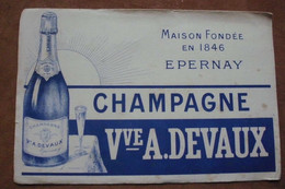 Buvard Champagne Vve A.Devaux - Liqueur & Bière