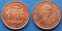 JAMAICA - 10 Cents 2008 "Paul Bogle" KM#146.2 Decimal Coinage - Edelweiss Coins - Jamaique