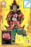 Guinea Equat. 1979, 200th American Indipendence, Clown, Rose, BF - Cirque