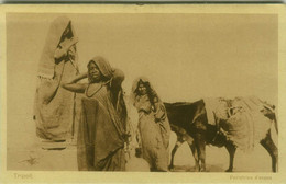 Delcampe - AFRICA - LIBYA / LIBIA - TRIPOLI - PORTATRICE D'ACQUA  / COURIER OF WATER - EDIZ. SCIALOM HAGGIAG - 1920s (10640) - Libyen