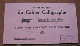 Buvard Cahier Calligraphe - Papeterie