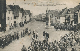 Remise Decoration Aux Sons De Sambre Et Meuse Planquette Cezano à Dannemarie . Guerre 14. Patriotisme Anti Allemand - Manifestations