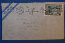 H25 ARGENTINE BELLE LETTRE TELEGRAMME 1951 PAR AVION BUENOS AIRES  POUR PARIS SAINT LAZARE  + AFFRANCH INTERESSANT - Cartas