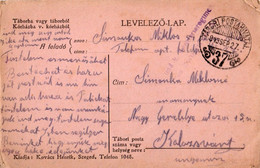 A121  -  LEVELEZO LAP INFANTERIEREGIMENT STAMP  TO KOLOSVAR ROMANIA   1WW 1917 - Prima Guerra Mondiale