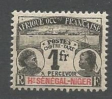 HT SENEGAL ET NIGER TAXE N° 7 NEUF*  CHARNIERE  / MH - Unused Stamps