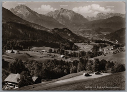 Oberau - S/w Mit Blick Auf Berchtesgaden 1   Berggasthof Heissbäck - Altri