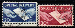 STATI UNITI - 1954 - CONSEGNA DELLA POSTA ESPRESSA - ESPRESSI - SPECIAL DELIVERY - USATI - Express & Einschreiben