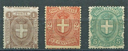 REGNO 1896 STEMMA DI SAVOIA SERIE CPL. ** MNH - Nuevos