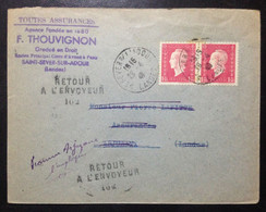 France, Circulated Cover From SAINT-SEVER-SUR-ADOUR To ARJUZANA, 1943 (?) - Sonstige & Ohne Zuordnung