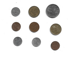 Lot De 9 Pieces De Monnaies à Decouvrir Finlande - Finlande