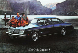 ► Automobile Publicité OLDSMOBILE - OLDS Cullass S 1976  - Maxi Carte 17 X 12 Cm - Rutas Americanas